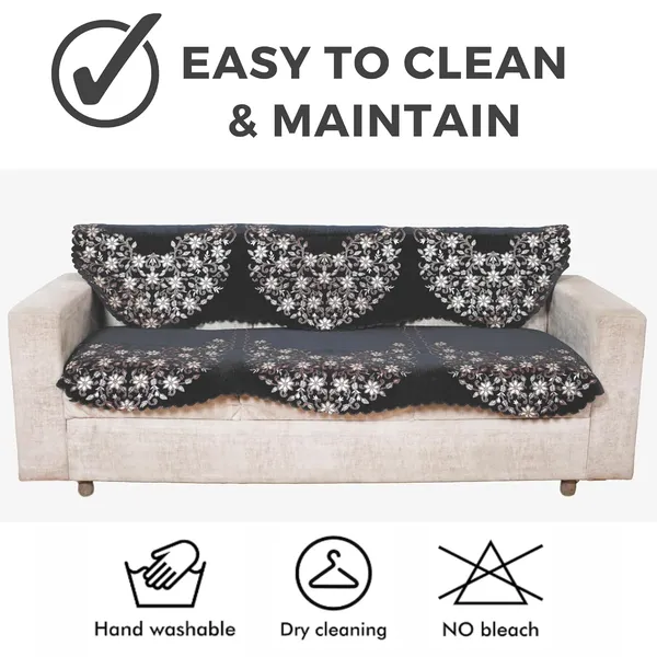 Dark_Grey_Elegant_Chenille_Sofa_Cover_For_3_Seater_Washable_Durable_Anti-Slip_Furniture_Protector