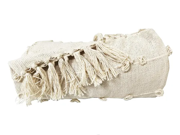Cream_Pure_Cotton_Hand-Knitted_Sofa_Throw_Soft_And_Cozy_Decorative_Throw_52X82_Inches_/_130X210_Cms_Super_Soft_And_Breathable