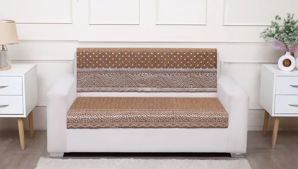 Fashion_Throw_Premium_Chenille_Sofa_Protector_2_Loveseat_Seater,_Polka_Dot_Pattern_with_Geometric_Border_Design,_Sofa_Slipcovers_for_Couch_for_Living_Room_Wooden_Sofa_Golden,_2_Seater