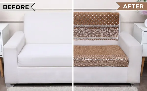 FASHION_THROW_|_Chenille_Sofa_Protector_&_Home_Decor_Upgrade_�_Golden_5_Seater_Sofa_Set_Cover_(3+1+1_Set)_Luxury_Fully_Covered_Furniture_Shield_(Golden,_5_Seater)