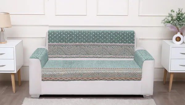 Fashion_Throw_Premium_Chenille_Sofa_Protector_2_Loveseat_Seater,_Polka_Dot_Pattern_with_Geometric_Border_Design,_Sofa_Slipcovers_for_Couch_for_Living_Room_Wooden_Sofa_Sage_Green,_2+Arms
