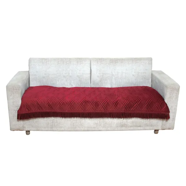 Maroon_3_Seater_Quilted_Velvet_Sofa_Cover_With_Frill_Washable_Durable_Protector_Mat_Enhancing_Living_Room_For_Sofa_Heritage_Weave_Collection