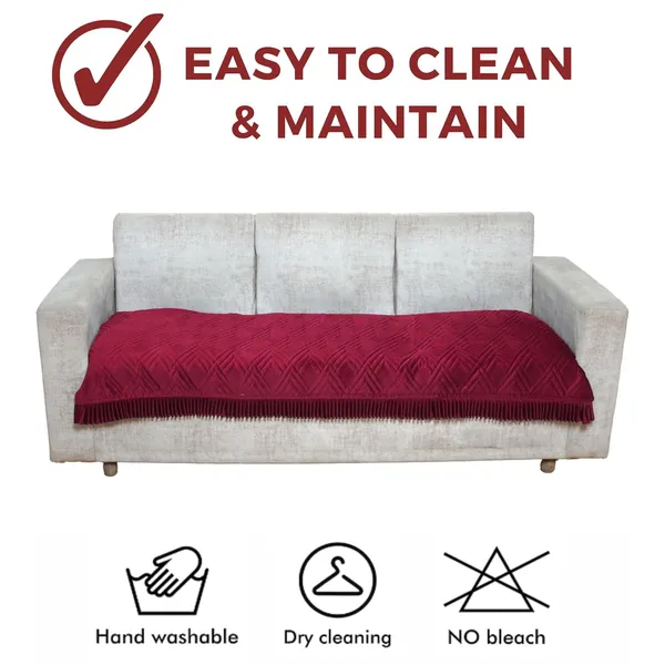 Maroon_3_Seater_Quilted_Velvet_Sofa_Cover_With_Frill_Washable_Durable_Protector_Mat_Enhancing_Living_Room_For_Sofa_Heritage_Weave_Collection
