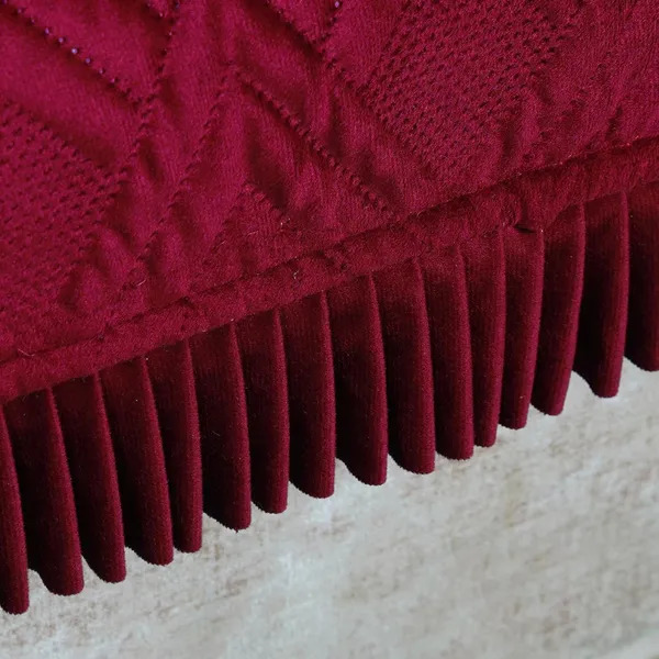 Maroon_3_Seater_Quilted_Velvet_Sofa_Cover_With_Frill_Washable_Durable_Protector_Mat_Enhancing_Living_Room_For_Sofa_Heritage_Weave_Collection