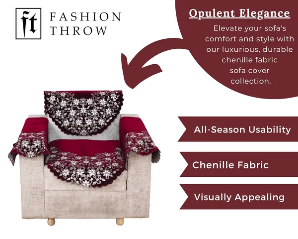 Maroon_Elegant_Chenille_Sofa_Cover_For_5_Seater_Washable_Durable_Anti-Slip_Furniture_Protector