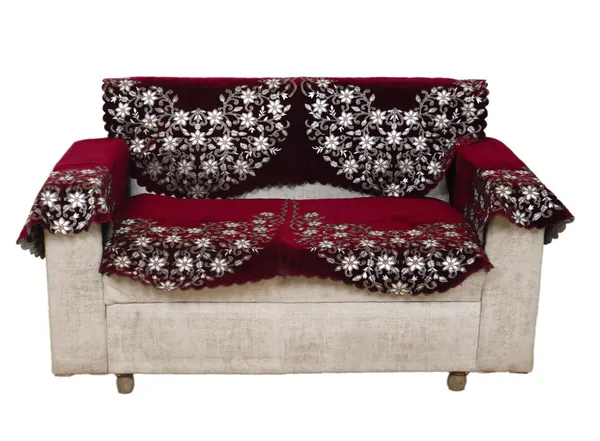Maroon_Elegant_Chenille_Sofa_Cover_For_2_Seater_Washable_Durable_Anti-Slip_Furniture_Protector