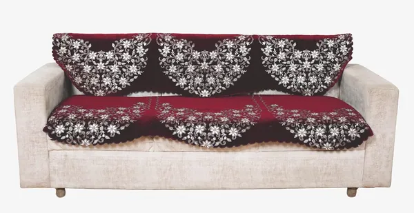 Maroon_Elegant_Chenille_Sofa_Cover_For_3_Seater_Washable_Durable_Anti-Slip_Furniture_Protector