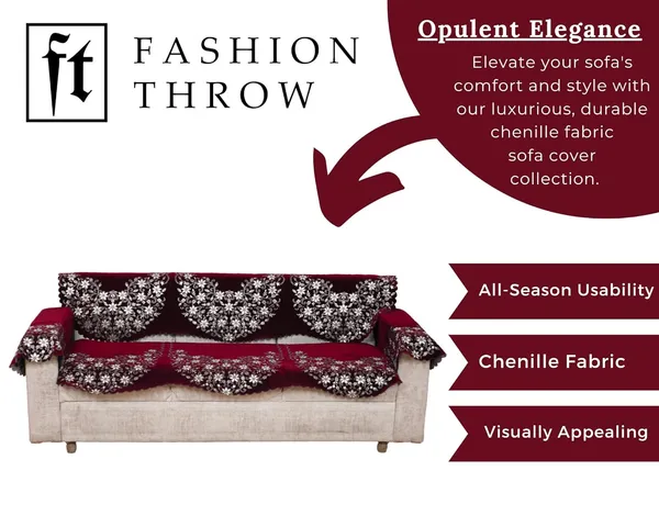 Maroon_Elegant_Chenille_Sofa_Cover_For_5_Seater_Washable_Durable_Anti-Slip_Furniture_Protector