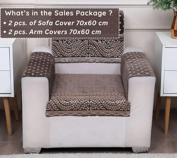 Fashion_Throw_Premium_Chenille_Sofa_Protector_1_Single_Seater,_Polka_Dot_Pattern_with_Geometric_Border_Design,_Sofa_Slipcovers_for_Couch_for_Living_Room_Wooden_Sofa_Mouse,_1+Arms