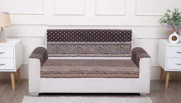 Fashion_Throw_Premium_Chenille_Sofa_Protector_2_Loveseat_Seater,_Polka_Dot_Pattern_with_Geometric_Border_Design,_Sofa_Slipcovers_for_Couch_for_Living_Room_Wooden_Sofa_Mouse,_2+Arms