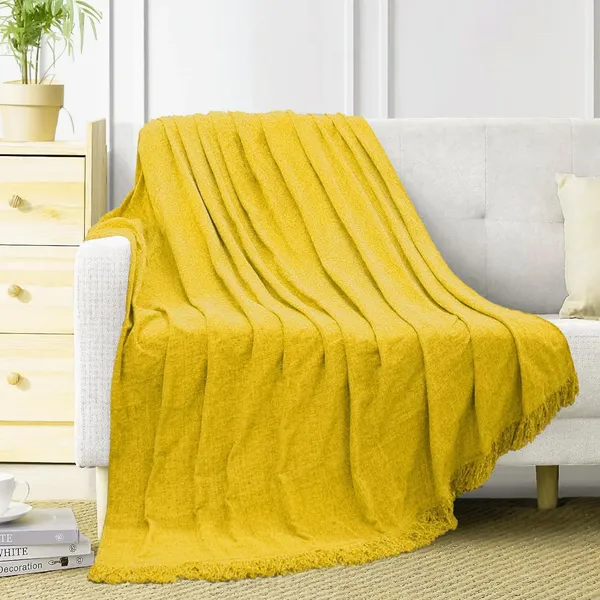Mustard_Throw_Blanket_Soft_Cozy_Chenille_Throw_Blanket_With_Fringe_Tassel_For_Couch_Sofa_Chair_Bed_Living_Room_Gift