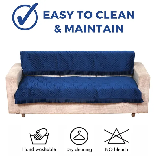Navy_Blue_3_Seater_Quilted_Velvet_Sofa_Cover_With_Frill_Washable_Durable_Protector_Mat_Enhancing_Living_Room_For_Sofa_Heritage_Weave_Collection