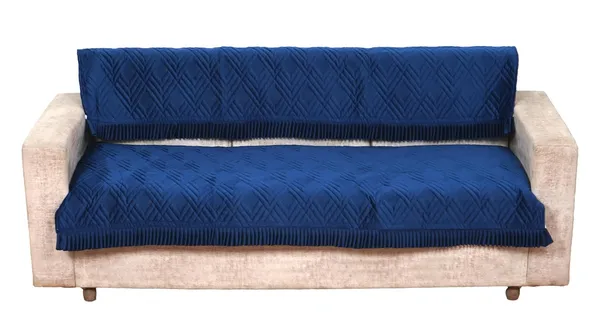Navy_Blue_Blue_3_Seater_Quilted_Velvet_Sofa_Cover_With_Frill_Washable_Durable_Protector_Mat_Enhancing_Living_Room_For_Sofa_Heritage_Weave_Collection