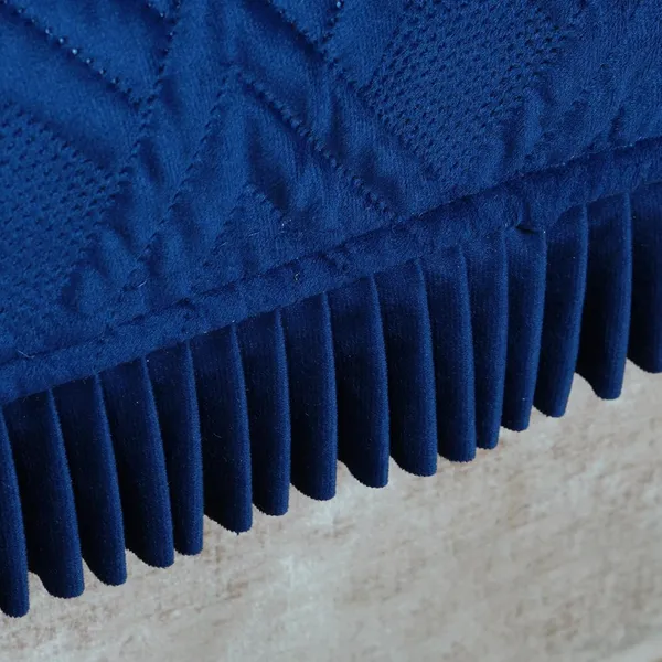 Navy_Blue_Blue_3_Seater_Quilted_Velvet_Sofa_Cover_With_Frill_Washable_Durable_Protector_Mat_Enhancing_Living_Room_For_Sofa_Heritage_Weave_Collection