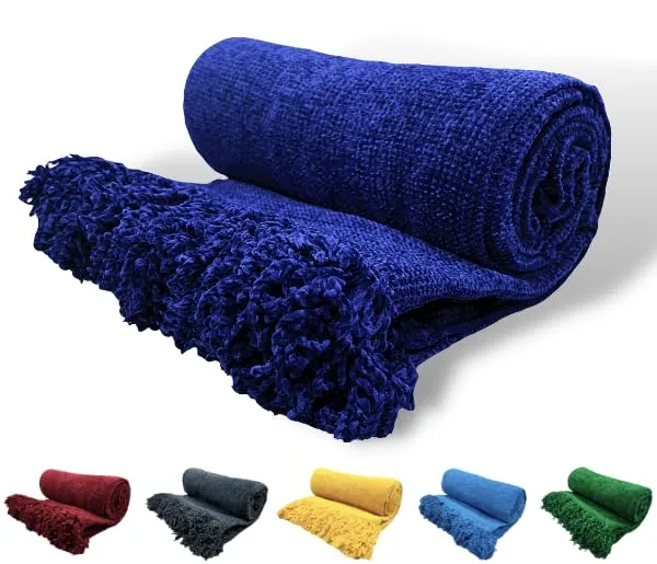 Navy_Blue_Sofa_Throws_Soft_Chenille_Throw_Blanket