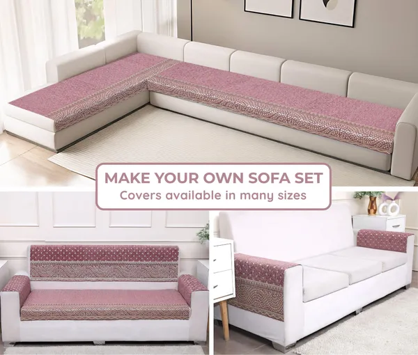 Fashion_Throw_Premium_Chenille_Sofa_Protector_2_Loveseat_Seater,_Polka_Dot_Pattern_with_Geometric_Border_Design,_Sofa_Slipcovers_for_Couch_for_Living_Room_Wooden_Sofa_Rose_Pink,_2+Arms