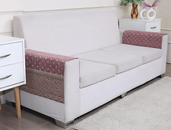 Fashion_Throw_Premium_Chenille_Sofa_Protector,_Polka_Dot_Pattern_with_Geometric_Border_Design,_Sofa_Slipcovers_for_Couch_for_Living_Room_Wooden_Sofa_Rose_Pink,_Armrest_Covers