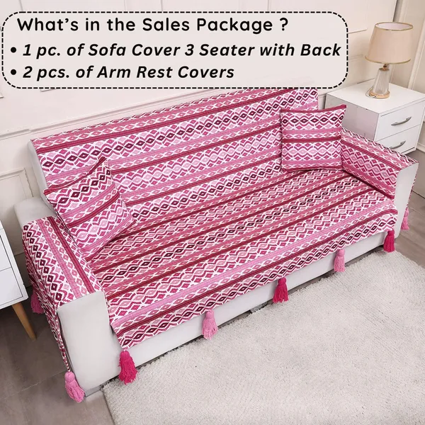 Fashion_Throw_Sofa_Cover_3_Seater_|_Chenille_Printed_Couch_Cover_with_Arm_Covers_&_Tassels_Design_|_Anti-Slip_Washable_Sofa_Protector_for_Living_Room_Furniture_(Pink,_3_Seater_(Full)_62"_x_70")