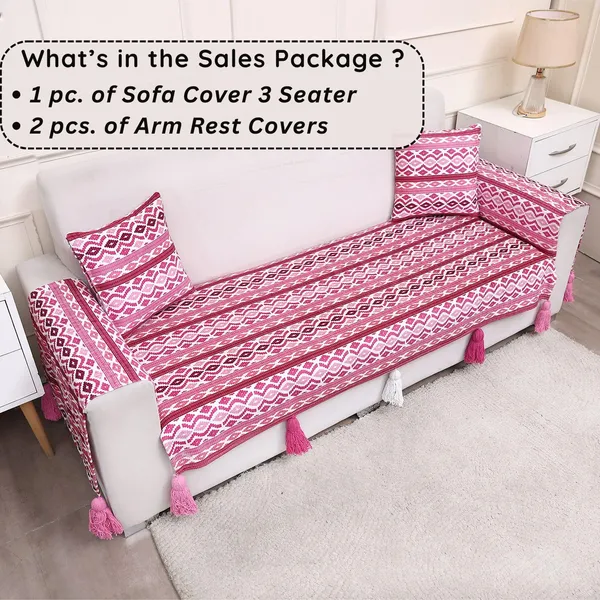 Fashion_Throw_Sofa_Cover_3_Seater_|_Chenille_Printed_Couch_Cover_with_Arm_Covers_&_Tassels_Design_|_Anti-Slip_Washable_Sofa_Protector_for_Living_Room_Furniture_(Pink,_3_Seater_(Half)_31"_x_70")