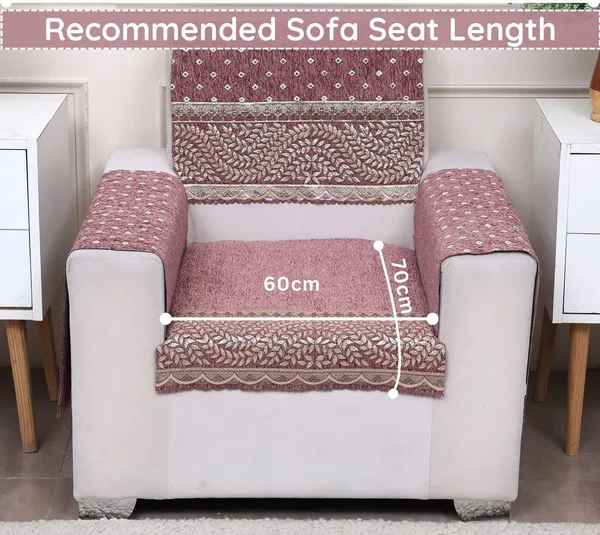 FASHION_THROW_|_Chenille_Sofa_Protector_&_Home_Decor_Upgrade_�_Rose_Pink_5_Seater_Sofa_Set_Cover_(3+1+1_Set)_with_Arms_Included_�_Luxury_Fully_Covered_Furniture_Shield_(Rose_Pink,_5+_Arm)