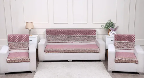 FASHION_THROW_|_Chenille_Sofa_Protector_&_Home_Decor_Upgrade_�_Rose_Pink_5_Seater_Sofa_Set_Cover_(3+1+1_Set)_Luxury_Fully_Covered_Furniture_Shield_(Rose_Pink,_5_Seater)
