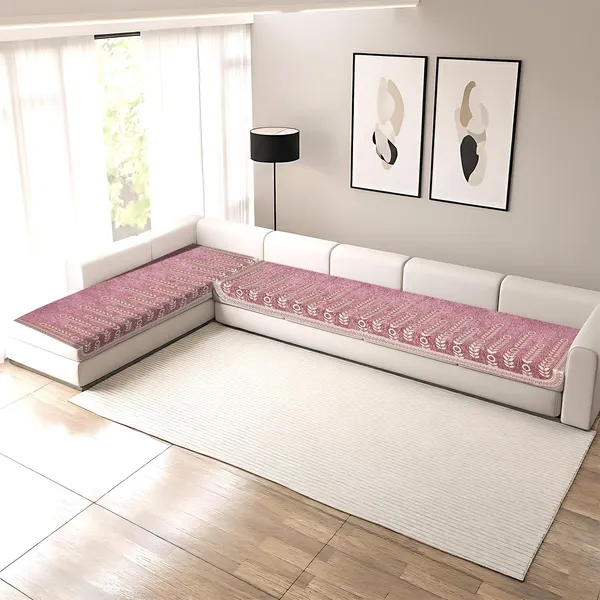 Fashion_Throw_'Urban_Leaf_Series'_Velvet_7_Seater_Sofa_Cover_L_Shape_Set_(3+2+2),_Furniture_Protector_for_Pets,_Kids,_Sofa_Slipcover_for_Living_Room_(Rose_Pink,_L_Shape_(4+3))