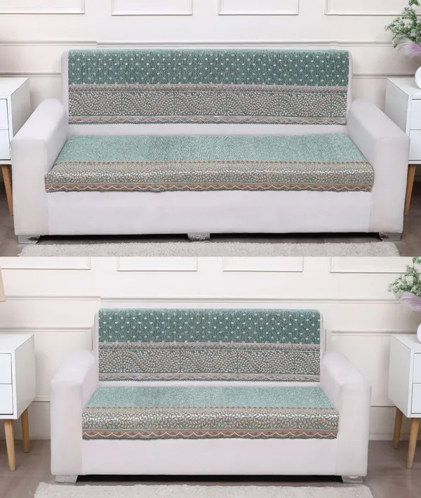FASHION_THROW_|_Chenille_Sofa_Protector_&_Home_Decor_Upgrade_�_Sage_Green_5_Seater_Sofa_Set_Cover_(3+1+1_Set)_Luxury_Fully_Covered_Furniture_Shield_(Sage_Green,_3+2)