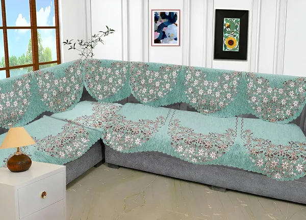 Sage_Green_Elegant_Chenille_Sofa_Cover_For_L_Shape_Seater_Washable_Durable_Anti-Slip_Furniture_Protector