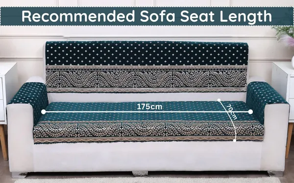 FASHION_THROW_|_Chenille_Sofa_Protector_&_Home_Decor_Upgrade_�_Teal_5_Seater_Sofa_Set_Cover_(3+1+1_Set)_with_Arms_Included_�_Luxury_Fully_Covered_Furniture_Shield_(Teal,_3+2+Arms)