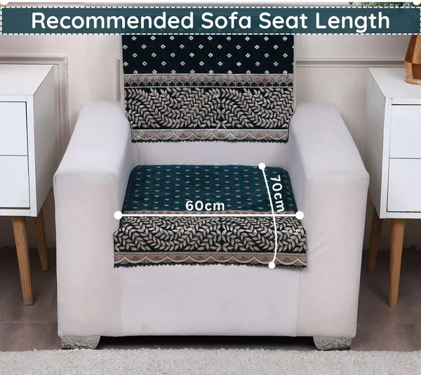 FASHION_THROW_|_Chenille_Sofa_Protector_&_Home_Decor_Upgrade_�_Teal_5_Seater_Sofa_Set_Cover_(3+1+1_Set)_Luxury_Fully_Covered_Furniture_Shield_(Teal,_5_Seater)