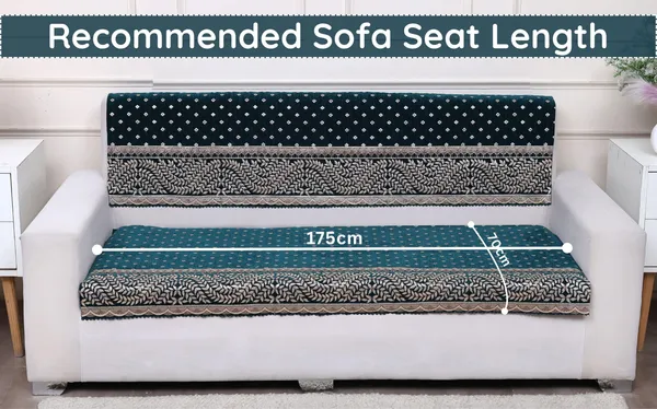 FASHION_THROW_|_Chenille_Sofa_Protector_&_Home_Decor_Upgrade_�_Teal_5_Seater_Sofa_Set_Cover_(3+1+1_Set)_Luxury_Fully_Covered_Furniture_Shield_(Teal,_5_Seater)