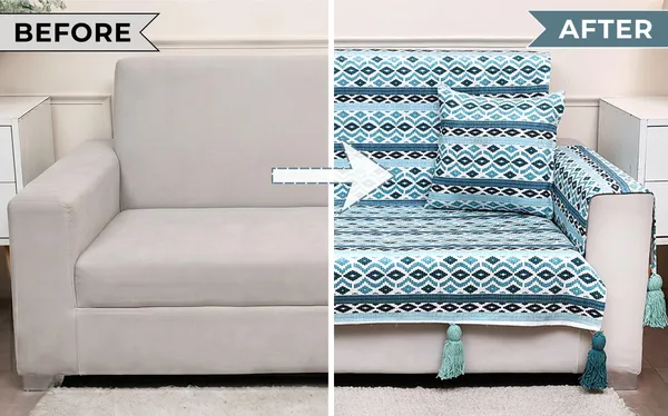 Fashion_Throw_Sofa_Cover_3_Seater_|_Chenille_Printed_Couch_Cover_with_Arm_Covers_&_Tassels_Design_|_Anti-Slip_Washable_Sofa_Protector_for_Living_Room_Furniture_(Teal,_3_Seater_(Full)_62"_x_70")