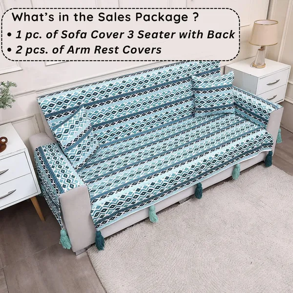 Fashion_Throw_Sofa_Cover_3_Seater_|_Chenille_Printed_Couch_Cover_with_Arm_Covers_&_Tassels_Design_|_Anti-Slip_Washable_Sofa_Protector_for_Living_Room_Furniture_(Teal,_3_Seater_(Full)_62"_x_70")