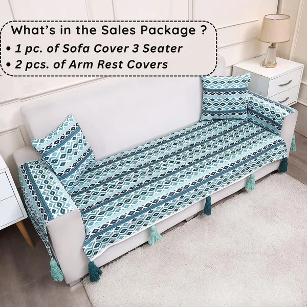 Fashion_Throw_Sofa_Cover_3_Seater_|_Chenille_Printed_Couch_Cover_with_Arm_Covers_&_Tassels_Design_|_Anti-Slip_Washable_Sofa_Protector_for_Living_Room_Furniture_(Teal,_3_Seater_(Half)_31"_x_70")