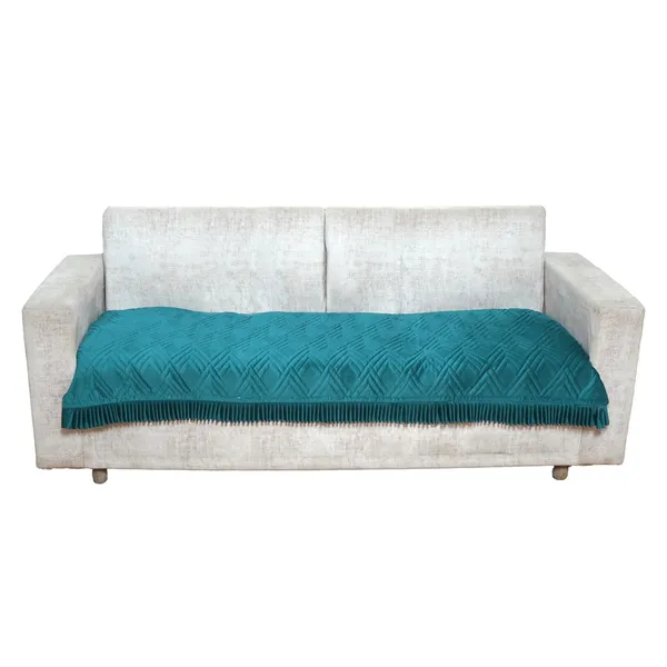 Teal_3_Seater_Quilted_Velvet_Sofa_Cover_With_Frill_Washable_Durable_Protector_Mat_Enhancing_Living_Room_For_Sofa_Heritage_Weave_Collection