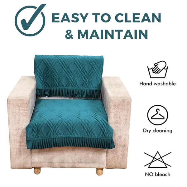 Teal_3_Seater_Quilted_Velvet_Sofa_Cover_With_Frill_Washable_Durable_Protector_Mat_Enhancing_Living_Room_For_Sofa_Heritage_Weave_Collection
