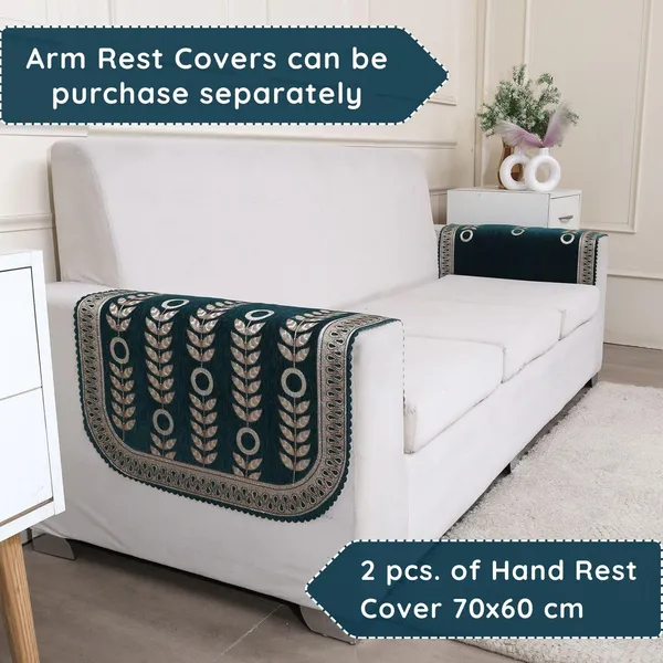 Fashion_Throw_'Urban_Leaf_Series'_Velvet_Sofa_Arm_Rest_Cover_Set_of_2_(1_Pair)_|_Premium_Chenille_Embroidered_Sofa_Hand_Rest_Cover_(Teal,_Arm_Rest_Covers)
