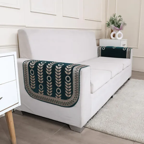 Fashion_Throw_'Urban_Leaf_Series'_Velvet_Sofa_Arm_Rest_Cover_Set_of_2_(1_Pair)_|_Premium_Chenille_Embroidered_Sofa_Hand_Rest_Cover_(Teal,_Arm_Rest_Covers)