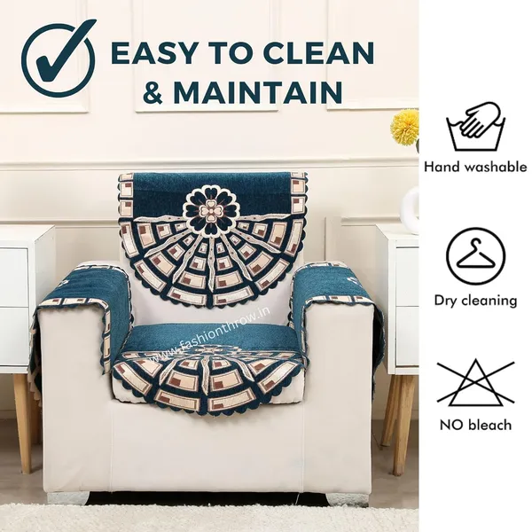 Teal_Sofa_Cover_L_Shape_6_Seats_Chenille_Anti-Slip_Protector_For_Living_Room_Slipcovers