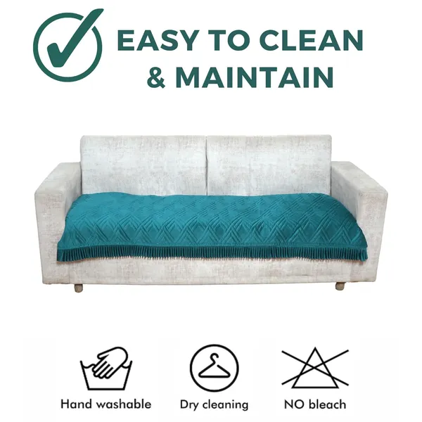 Teal_3_Seater_Quilted_Velvet_Sofa_Cover_With_Frill_Washable_Durable_Protector_Mat_Enhancing_Living_Room_For_Sofa_Heritage_Weave_Collection
