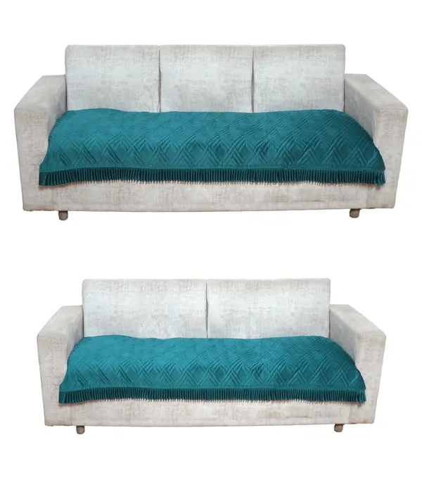Teal_3_Seater_Quilted_Velvet_Sofa_Cover_With_Frill_Washable_Durable_Protector_Mat_Enhancing_Living_Room_For_Sofa_Heritage_Weave_Collection