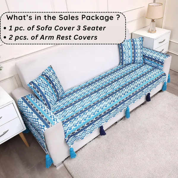 Fashion_Throw_Sofa_Cover_3_Seater_|_Chenille_Printed_Couch_Cover_with_Arm_Covers_&_Tassels_Design_|_Anti-Slip_Washable_Sofa_Protector_for_Living_Room_Furniture_(Turquoise,_3_Seater_(Half)_31"_x_70")