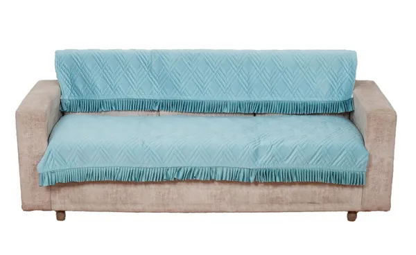 Turquoise_3_Seater_Quilted_Velvet_Sofa_Cover_With_Frill_Washable_Durable_Protector_Mat_Enhancing_Living_Room_For_Sofa_Heritage_Weave_Collection