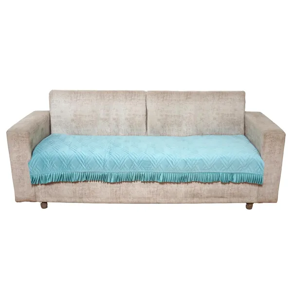 Turquoise_3_Seater_Quilted_Velvet_Sofa_Cover_With_Frill_Washable_Durable_Protector_Mat_Enhancing_Living_Room_For_Sofa_Heritage_Weave_Collection