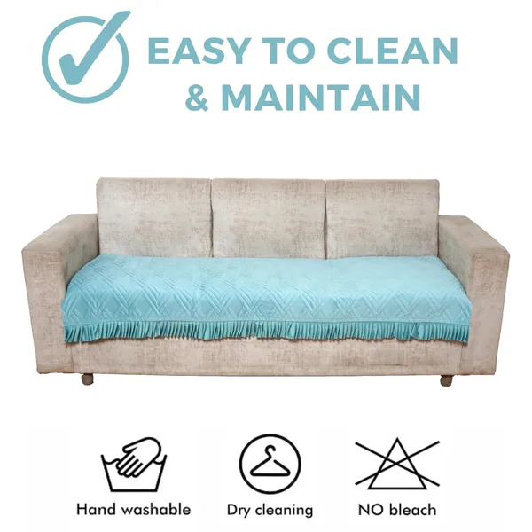 Turquoise_3_Seater_Quilted_Velvet_Sofa_Cover_With_Frill_Washable_Durable_Protector_Mat_Enhancing_Living_Room_For_Sofa_Heritage_Weave_Collection