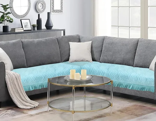 Turquoise_3_Seater_Quilted_Velvet_Sofa_Cover_With_Frill_Washable_Durable_Protector_Mat_Enhancing_Living_Room_For_Sofa_Heritage_Weave_Collection