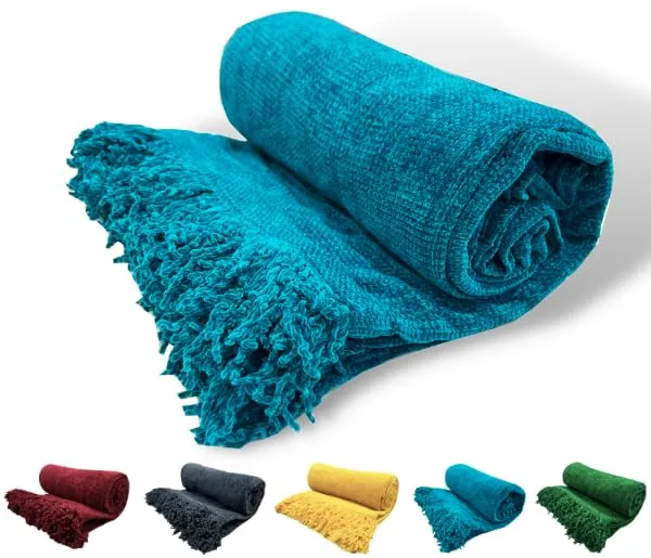Turquoise_Sofa_Throws_For_3_Seater_Soft_Chenille_Throw_Throws_For_Sofa_And_Couch_Throw_Blanket