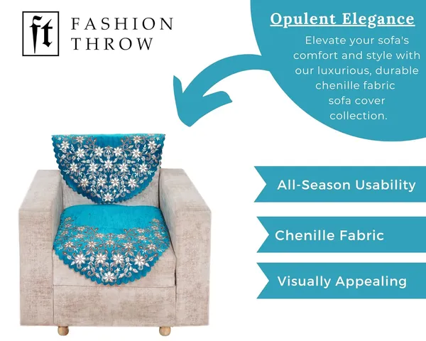 Turquoise_Elegant_Chenille_Sofa_Cover_For_1_Seater_Washable_Durable_Anti-Slip_Furniture_Protector
