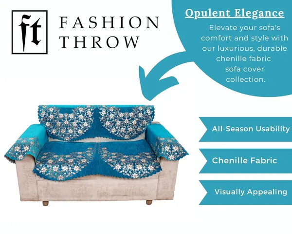 Turquoise_Elegant_Chenille_Sofa_Cover_For_2_Seater_Washable_Durable_Anti-Slip_Furniture_Protector