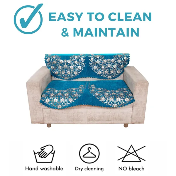 Turquoise_Elegant_Chenille_Sofa_Cover_For_2_Seater_Washable_Durable_Anti-Slip_Furniture_Protector
